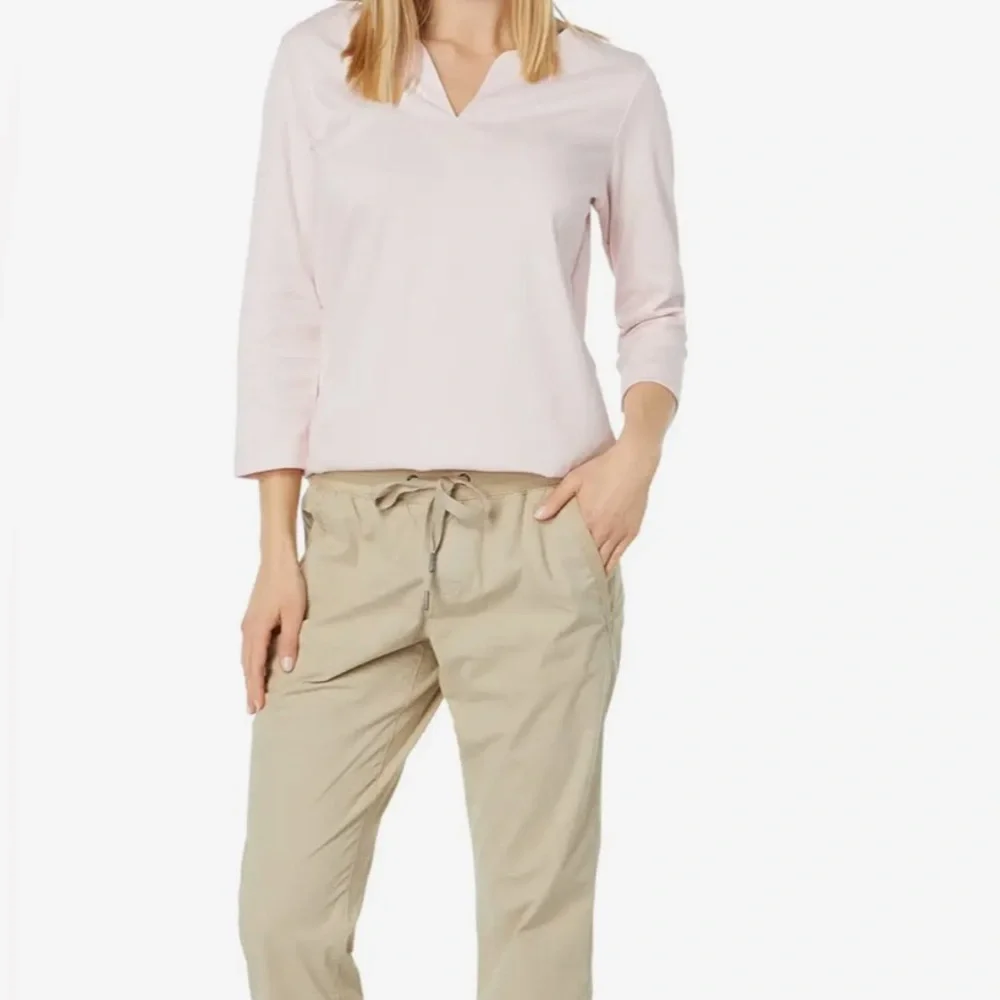 L.L Bean Tops Split-Neck Tunic 3/4 Sleeve - Picture 10 of 10